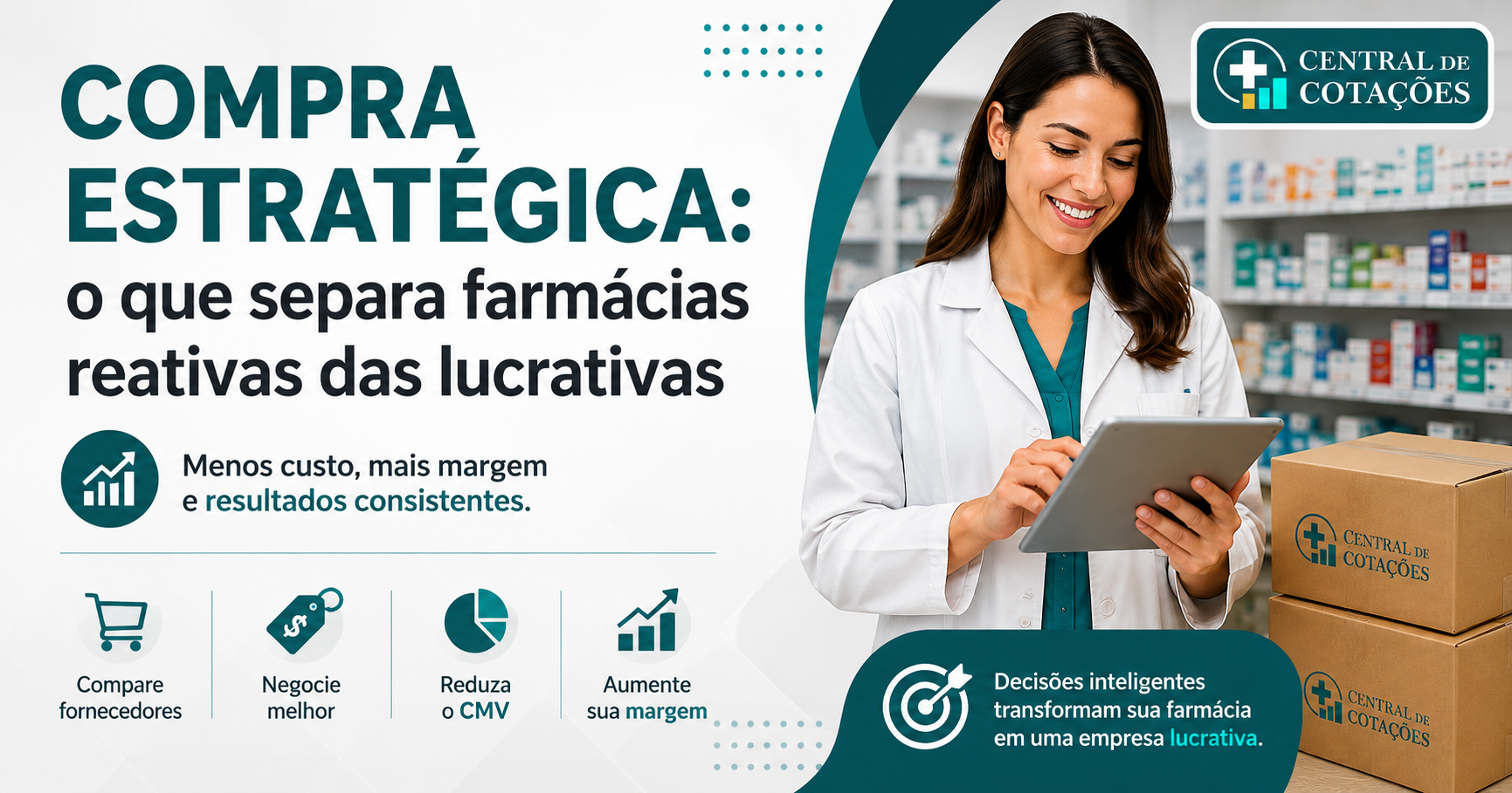 Compra estratégica para farmácias